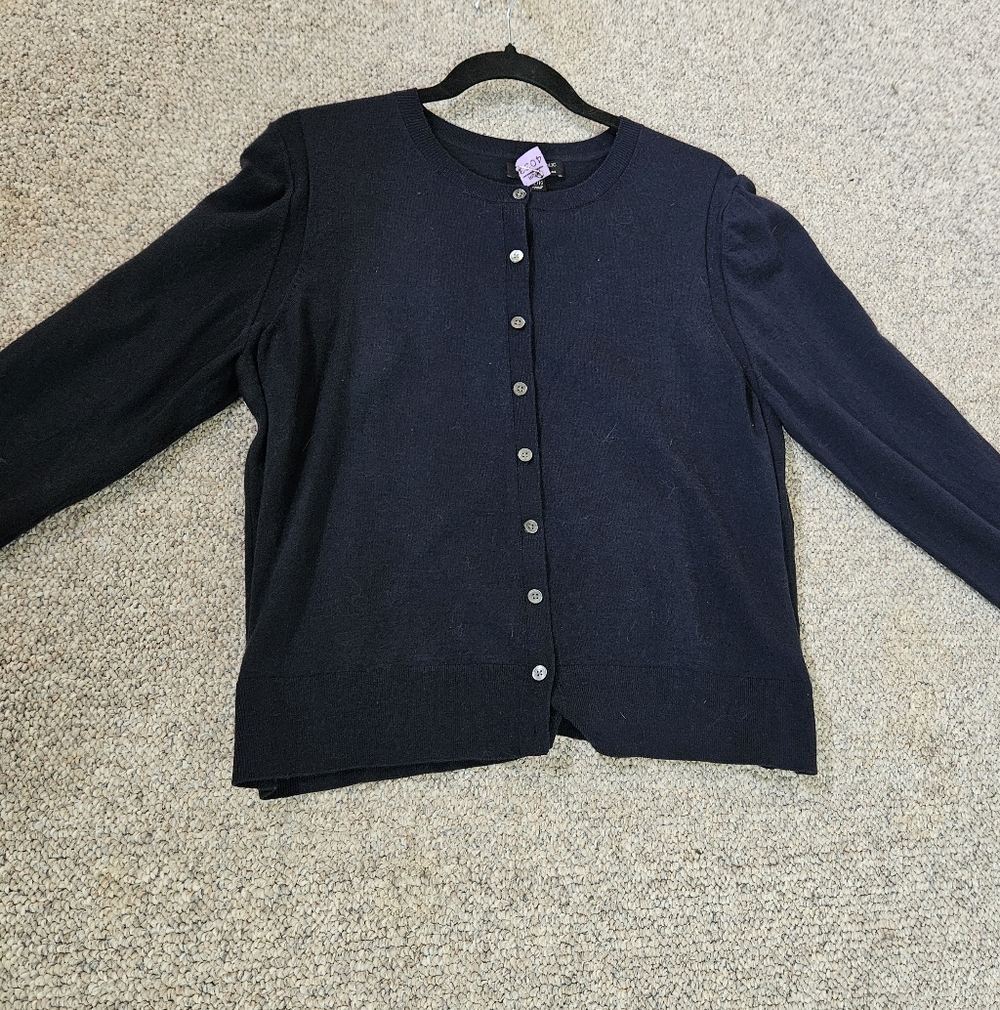 Banana Republic Navy Merino Cardigan